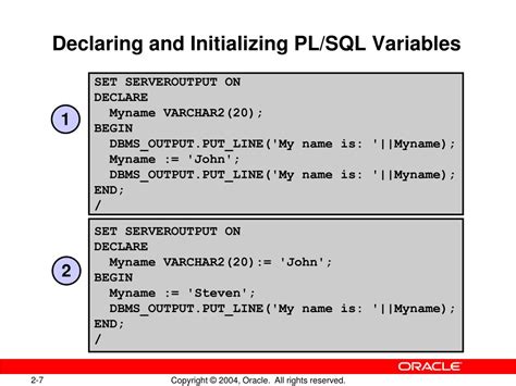 Ppt Declaring Pl Sql Variables Powerpoint Presentation Free Download Id 8640369