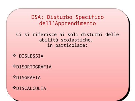 Ppt Dsa Disturbo Specifico Dellapprendimento Ci Si Riferisce Ai Soli