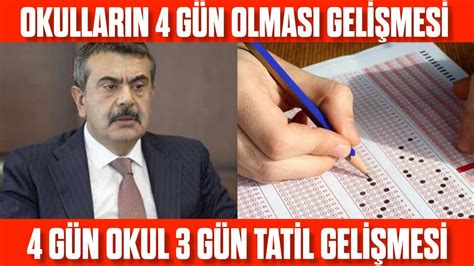 Okullar N G N Olmas Nda Son Dakika Geli Meler G N Okul G N Tatil