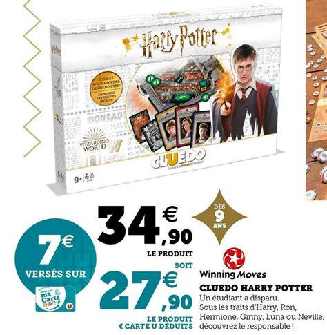 Promo Winning Moves Cluedo Harry Potter Chez Hyper U