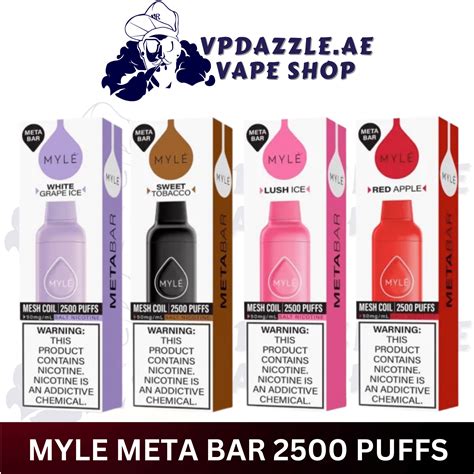 Best Myle Meta Bar 2500 Puffs Disposable Vape In Dubai Vpdazzle