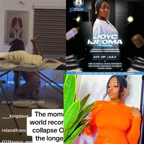 A Nigeria Lady Trying To Set Guinness World Record For Longest Massage