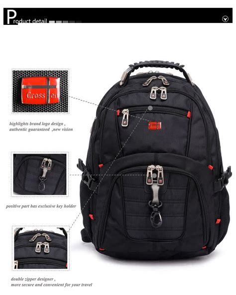 Crossten Laptop Backpack Waterproof Rayasar