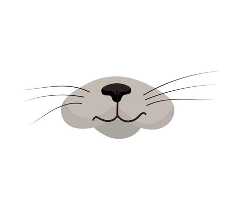 Vector illustration of cat nose 19019570 Vector Art at Vecteezy