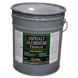 Premium Aluminum Asphalt Roof Coating, 5 Gallon