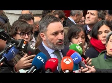 Abascal Dice Que Comienza Una Legislatura Que Nace De Un Pacto Ilegal