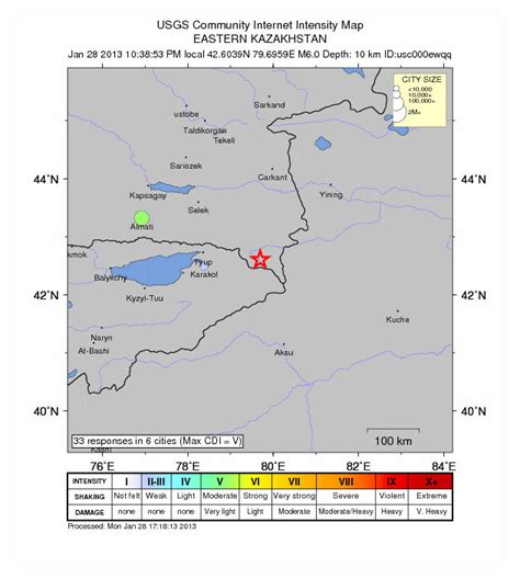 Earthquake Magnitude 60 Se Of Kegen Kazakhstan Earth Changes