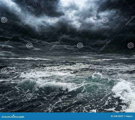 Big Stormy Ocean Waves Stock Photography | CartoonDealer.com #73138244