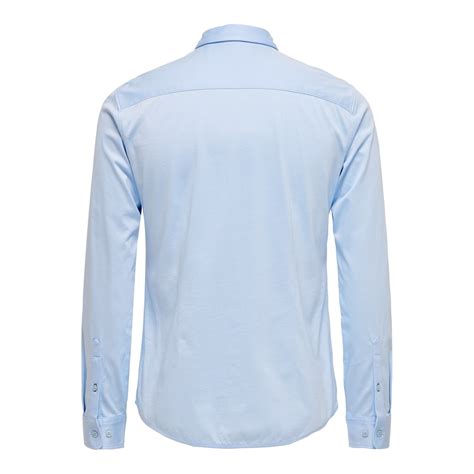 Only Mens Long Sleeve Plain Shirt Plain Shirt Long Sleeve