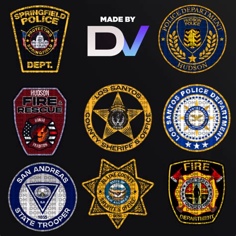 design  fivem department logo  patch  police fire ems