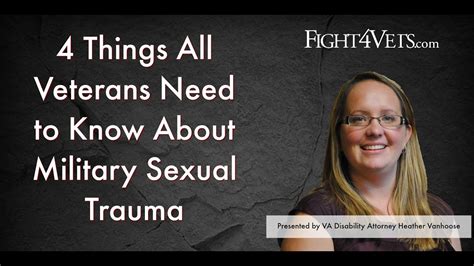 4 Things All Veterans Need To Know About Military Sexual Trauma Mst