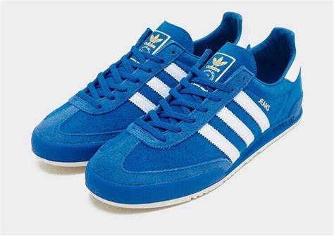 Adidas Originals Jeans Men S Trainers In Blue Bird And White Limited