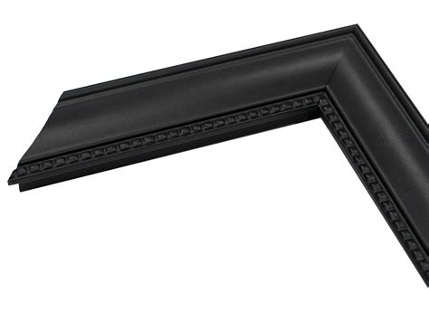 Satin Black With Beaded Lip 1 5 8 Inch Wide Picture Frame Moulding In