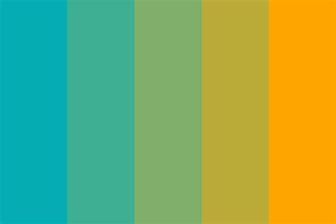 Teal Orange Color Palette