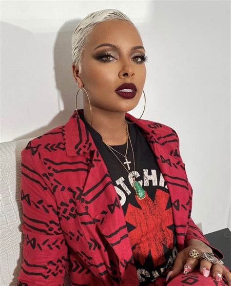 Celebrity Style Eva Marcille In A Custom Red And Black Mud Cloth