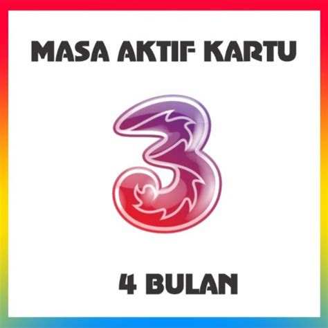 Jual ISI MASA AKTIF KARTU TRI PERPANJANG KARTU 3 KARTU THREE Shopee