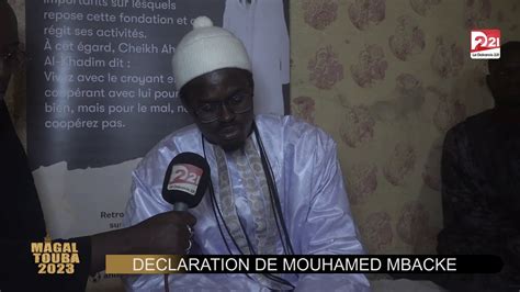 Magal 2023 Une Importante Déclaration De Serigne Mouhamed Mbacké Le