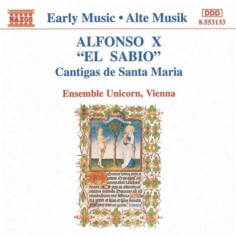 Buy Alfonso X El Sabio Cantigas De Santa Maria Online Sanity