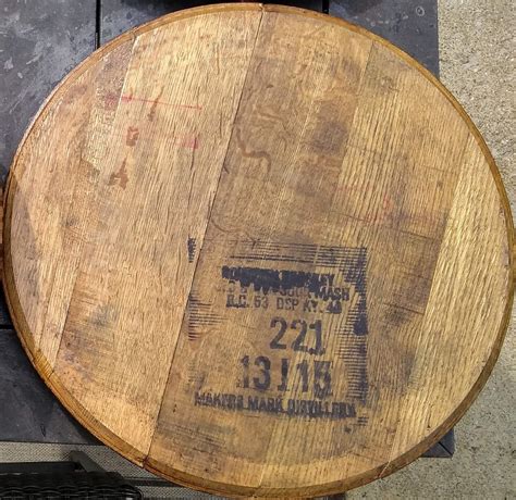 Buy Makers Mark Bourbon Whiskey Barrel Top Lazy Susan Made From An