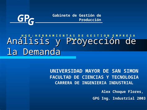 Ppt Analisis Y Proyeccion De La Demanda Dokumen Tips