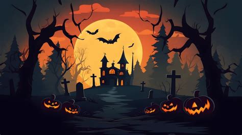 Premium AI Image | Creepy Halloween Night Monsters Pumpkins and ...