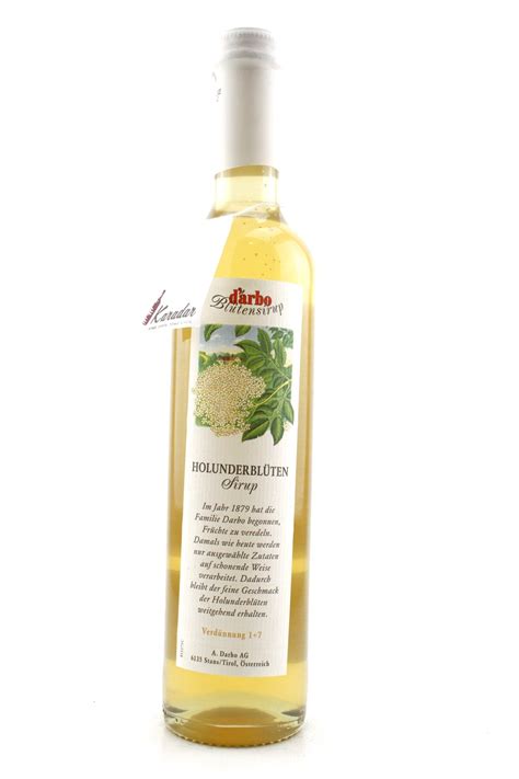 Holunderblüten Sirup 500ml Darbo Fruchtspezialitäten Karadarshop