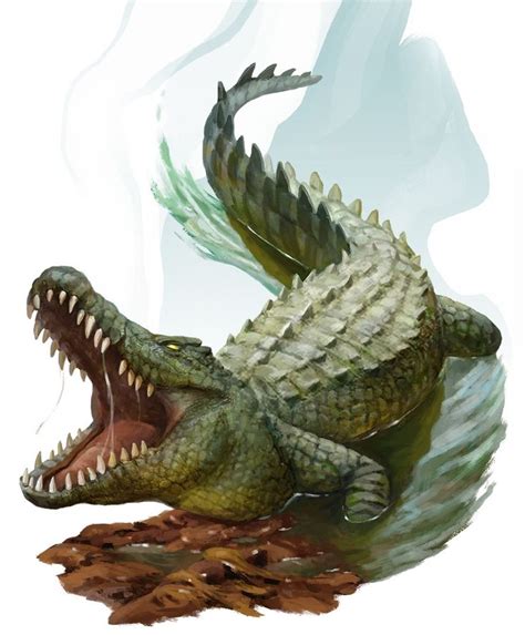 Crocodile » Monster Stat Block - DnD 5e | Crocodile illustration ...