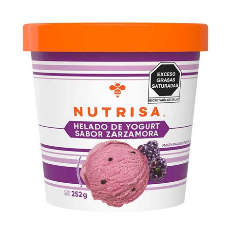 Helado De Yogurt Nutrisa Sabor Zarzamora G Soriana