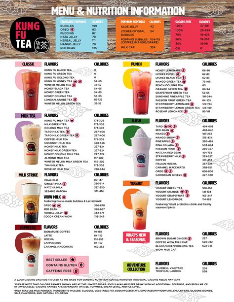 Quickly Bubble Milk Tea Nutrition Facts | Besto Blog