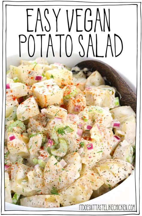 Easy Vegan Potato Salad It Doesn T Taste Like Chicken