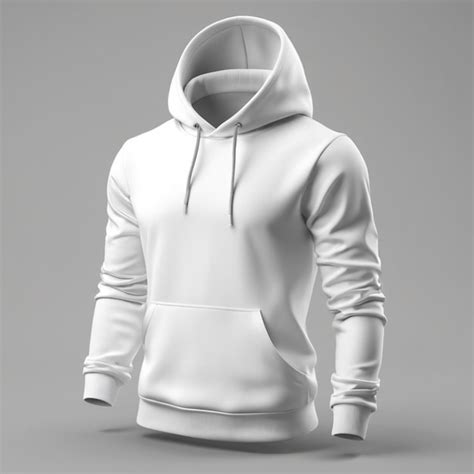 Maqueta De Sudadera Blanca Con Capucha Archivo PSD Premium