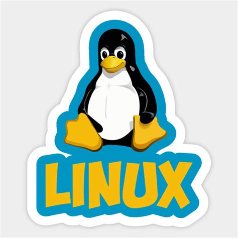 Linux Tux Penguin Logo - Linux Tux - Sticker | TeePublic