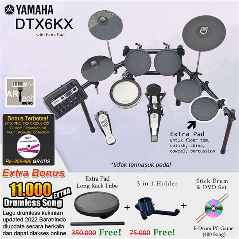 Jual Drum Elektrik Yamaha Dtx Kx With Xtrapad Dtx K X Dtx Kx Dtx Kx