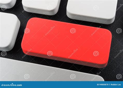 Close Up Red Keyboard Button Stock Photo Image Of Communication