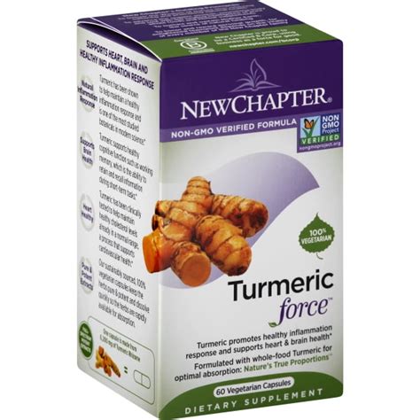 New Chapter Turmeric Force Capsules, 400mg, 60 Ct - Walmart.com ...