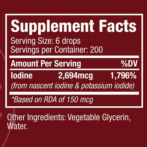 Active Iodine Nascent Iodine Drops