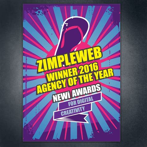 Design an award winning poster for an award winning digital agency ...