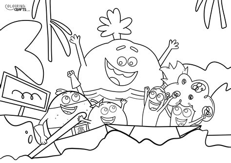 Supertato Characters Colouring Page - Colouring Crafts