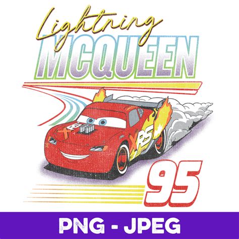 Disney Pixar Cars Lightning Mcqueen Racer V Png Design Inspire