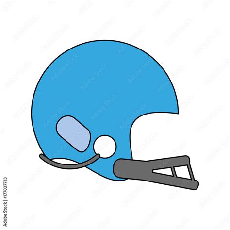 helmet american football related icon image vector illustration design ...