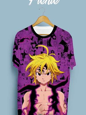 Camisa Camiseta Personalizada Meliodas Do Nanatsu No Taizai Compre