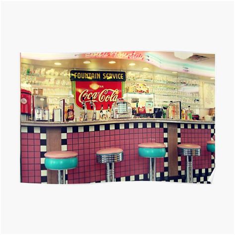 Retro Diner Posters Redbubble