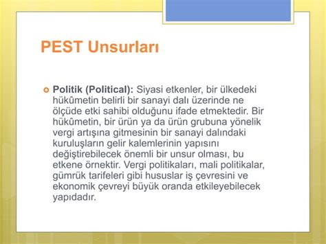 Pest Analizi Ppt