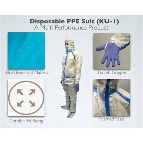 Non Woven Laminated Free Size Disposable PPE Kit At Rs 400 In Ludhiana