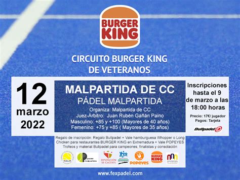 2º PRUEBA CIRCUITO BURGER KING DE VETERANOS EN MALPARTIDA DE CÁCERES