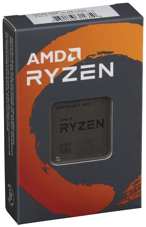 Amd Ryzen 3600 Ghz Six Core 12 Wire Processor Unit Processor 7nm 65w