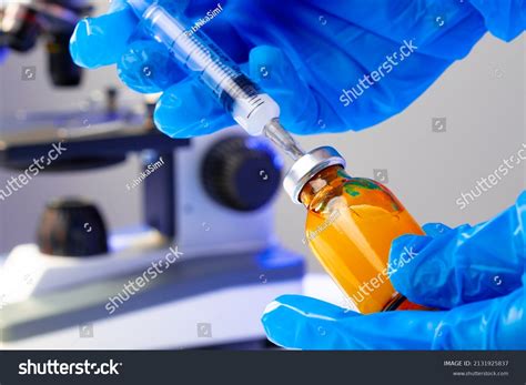 medical vial medication syringe close stock photo  shutterstock