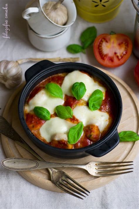 Gnocchi Szpinakowe Zapiekane W Sosie Pomidorowym Z Mozzarell