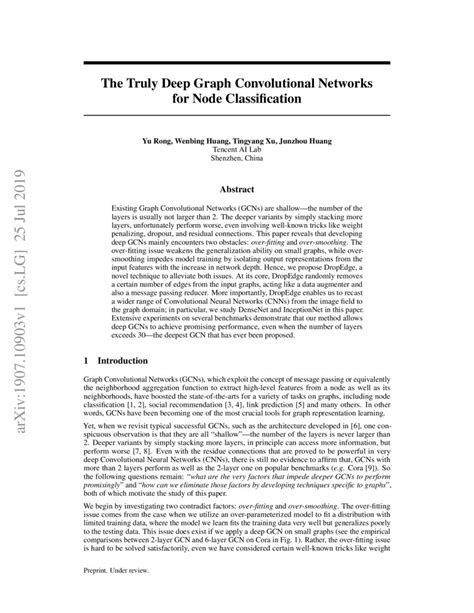 The Truly Deep Graph Convolutional Networks For Node Classification