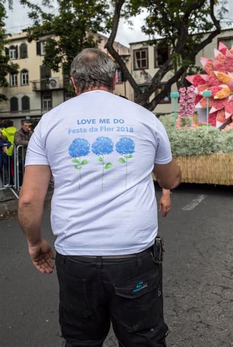 Madeira Flower Festival Parade In Funchal On The Island Of Madeira